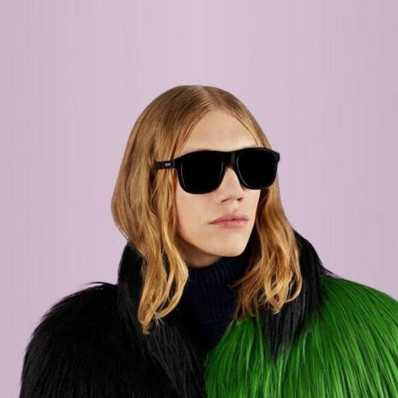 Gucci GG1316S 001 Aviator Sunglasses - Black\Grey - Picture 3 of 10